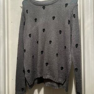 Wooden Ships - Gray Sweater and Black Skulls